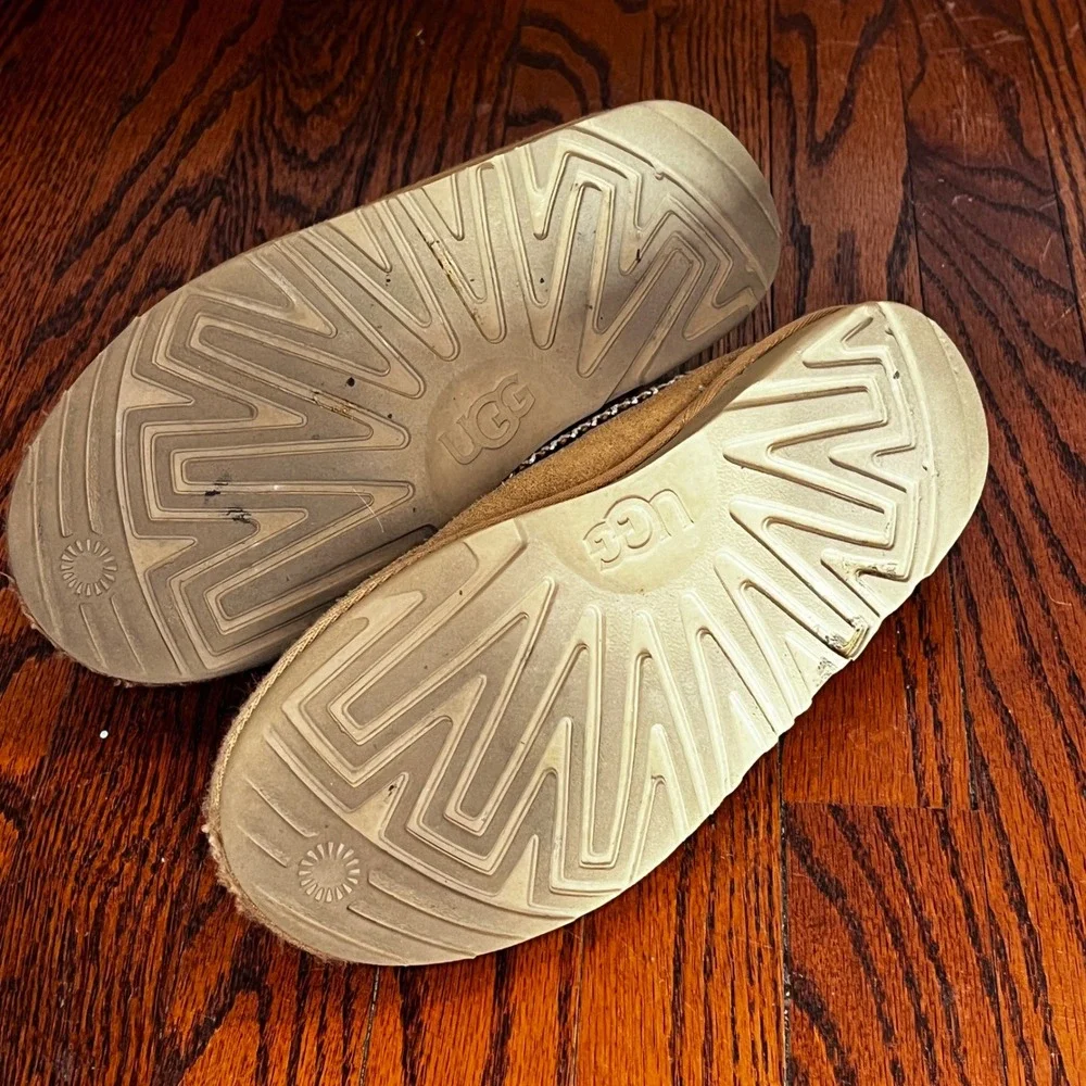 UGG Tasman Suede Slippers Chestnut Brown 1019066K Kids Size 4 Mens 4 Womens 6‎